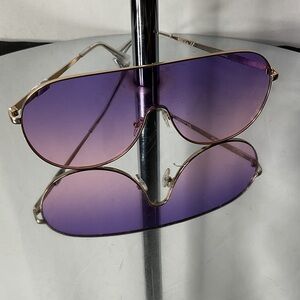 Purple Gradient Aviator Sunglasses